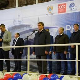 Траулер «Баренцево море» для АТФ заложили на Выборгском судостроительном заводе. Фото пресс-службы Росрыболовства