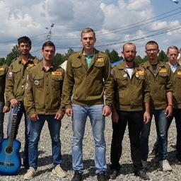 Бойцы студенческих отрядов. Фото пресс-службы правительства Камчатского края
