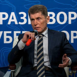 Губернатор Сахалинской области Олег КОЖЕМЯКО на медиафоруме. Фото пресс-службы администрации региона