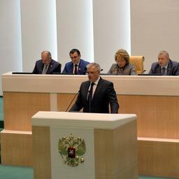 Руководитель Россельхознадзора Сергей ДАНКВЕРТ выступил в Совете Федерации. Фото пресс-службы ведомства