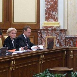 Доклад министра сельского хозяйства Николая Федорова на заседании Правительства РФ. Фото пресс-службы Правительства РФ.