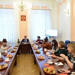 Руководитель Росрыболовства Илья ШЕСТАКОВ на встрече с журналистами. Фото пресс-службы федерального агентства